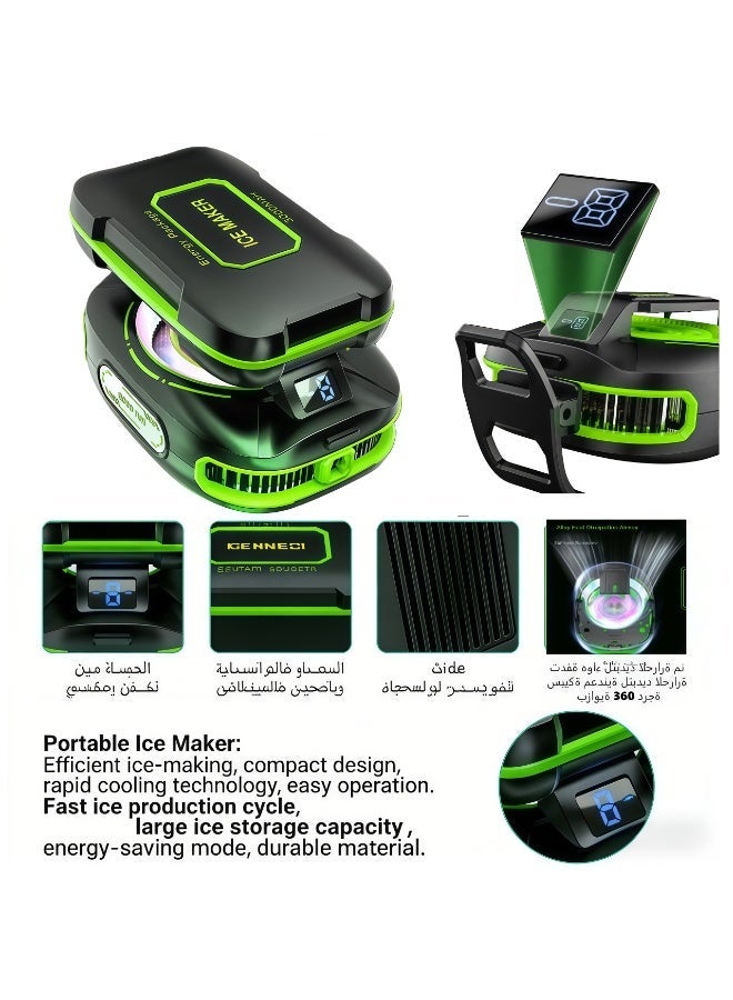 Ice JS85 Ice Black Edition | External Charging, AI Three-Level Temperature Control, Magnetic Back Clip 2-in-1 Semiconductor Cooler - Image 1